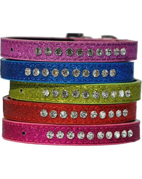 Glitter dog collar best sale