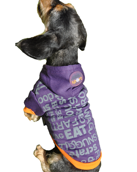 Purple dog clothes clearance