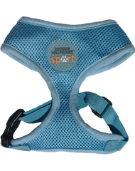 Blue dog harness