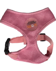 Pink dog & cat mesh harness